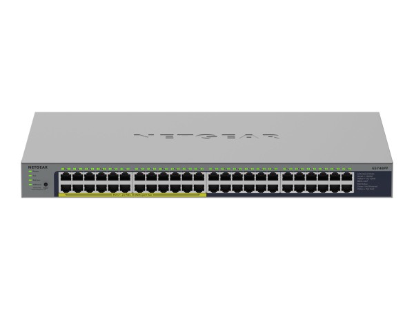 NETGEAR NETGEAR 48PT GIGE UNMANAGED SWITCH W/POE+ GS748PP
