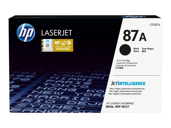 HP Inc. TONER CARTRIDGE 87A BLACK