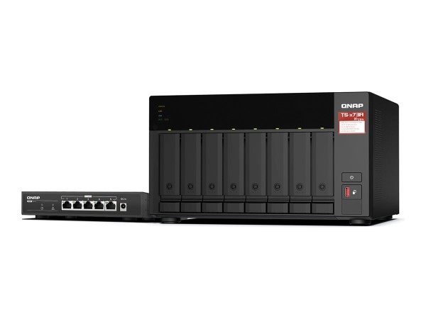 QNAP TS-873A-SW5T 8-bay NAS AMD Ryzen Embedded V1500B 4C/8T 2.2GHz 8GB DDR4 TS-873A-SW5T