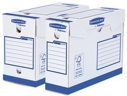 Fellowes BANKERS BOX Basic Archiv-Schachtel Heavy Duty, blau