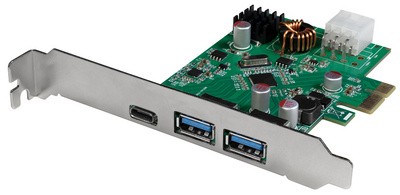 LogiLink USB 3.2 PCI-Express Karte, 3 Port, 5 GBit/Sek.