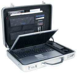 ALUMAXX Laptop-Attaché-Koffer "MERCATO", Aluminium, silber