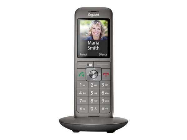 GIGASET GIGASET CL660HX platin/schwarz Mobilteil inkl. LS CAT-iq für Router zB.Speedport W723 W724, HomeBox