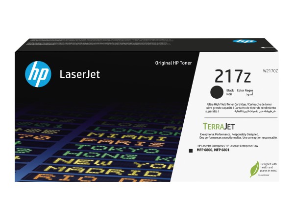 HP 217Z - Hohe Ergiebigkeit - Schwarz - original - LaserJet - Tonerpatrone W2170Z