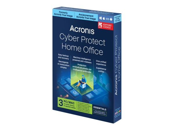 ACRONIS ACRONIS CYBER PROTECT HOME OFFICE ESS. 3 PC 1YR SUBSCRIPTION (HOFASHLOS)