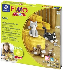 FIMO kids Modellier-Set Form & Play "Cat", Level 2