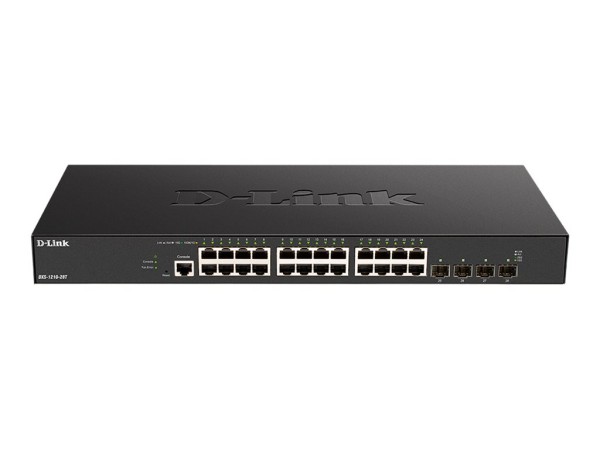 D-LINK 24 x 10G Base-T ports + 4 x 10G/25G SFP28 ports Smart Managed Switch DXS-1210-28T