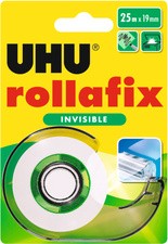 UHU Klebefilm rollafix invisible, inkl. Handabroller