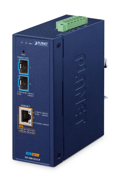 PLANET TECHNOLOGY IP40 Industrial 2-Port IXT-900-2X1UP