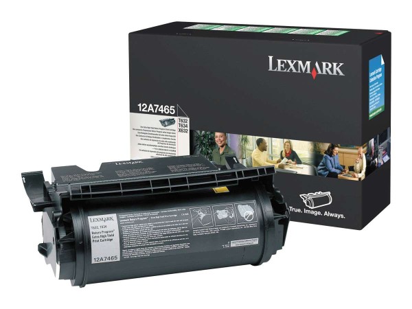 LEXMARK Schwarz Tonerpatrone LRP 0012A7465