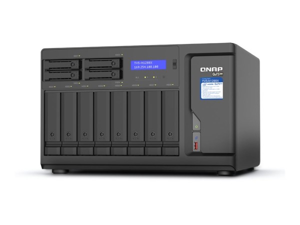 QNAP QNAP TVS-h1288X-W1250-16G-BRO 12-Bay TurboNAS Intel Xeon W-1250 6C 12T 3.3GHz 8x8,89cm 3,5Zoll HDD +