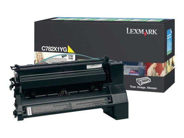 LEXMARK Besonders hohe Ergiebigkeit Gelb Tonerpatrone LCCP, LRP C782X1YG