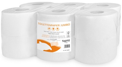 Tapira Großrollen-Toilettenpapier Plus, 2-lagig, 150 m