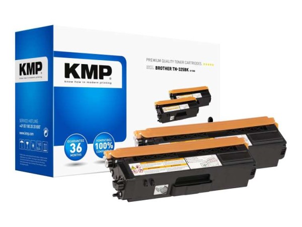 KMP Doublepack B T38D 2er Pack Schwarz Tonerpatrone 1243,HC21