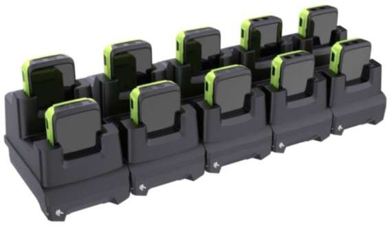 ZEBRA 10Slot Charge Only Cradle - Wrist mount charging cradle - für Zebra W CRD-WS5X-10SWR-01