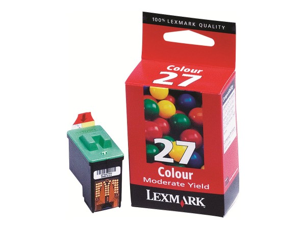 LEXMARK Cartridge No. 27 Farbe (Cyan, Magenta, Gelb) Tintenpatrone 10NX227E