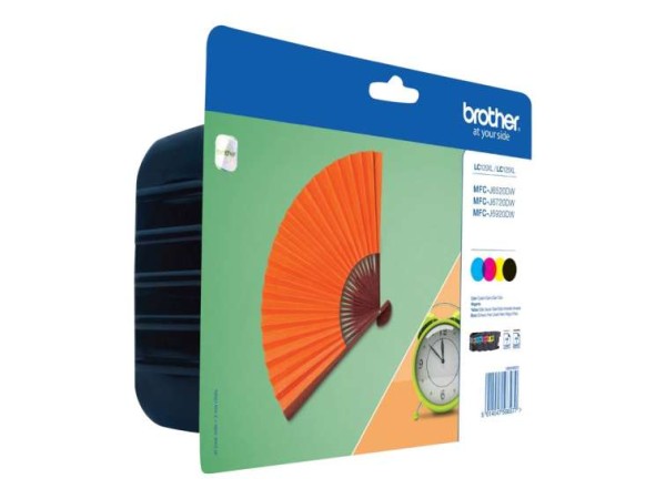 BROTHER LC129XL Value Pack 4er Pack Schwarz, Gelb, Cyan, Magenta Tintenpatr LC129XLVALBP
