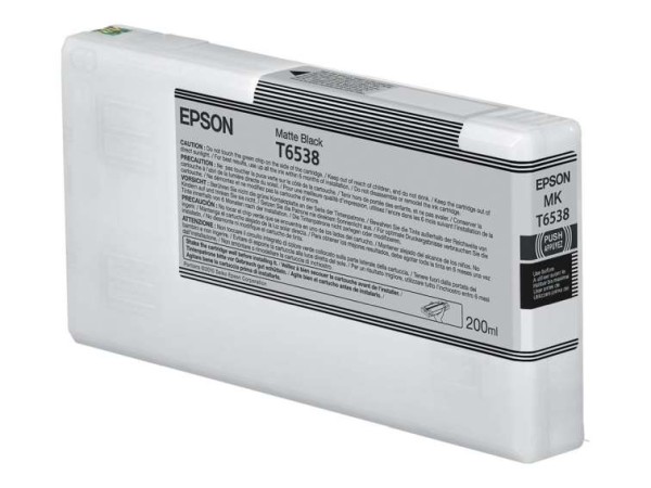 EPSON T6538 ink cartridge matte black standard capacity 200ml C13T65380N