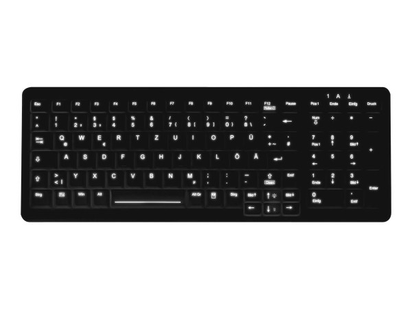 CHERRY ACTIVE KEY AK-CB7000F-US-B/GE - versiegelt - beleuchtete Tasten - schwarz - deutsch
