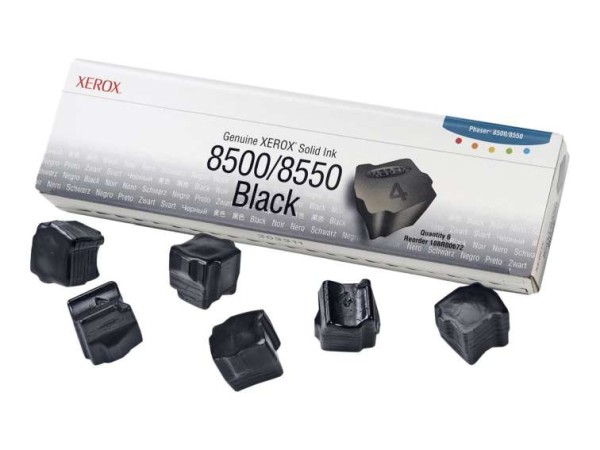 XEROX Phaser 8500/8550 6 Schwarz feste Tinten 108R00672