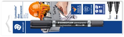 STAEDTLER Lumocolor Heimwerkermarker duo permanent, Blister