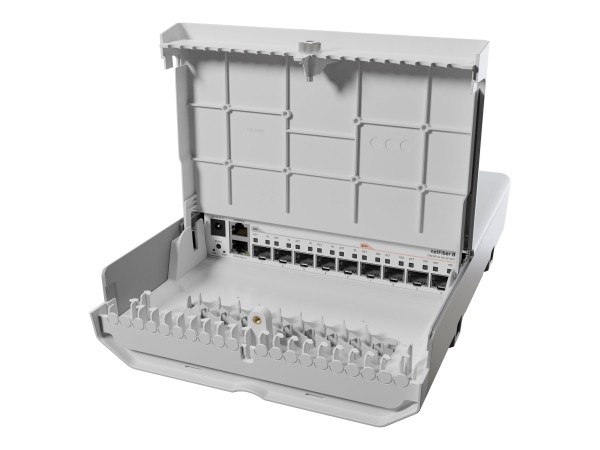 MikroTik netFiber 9 CRS310-1G-5S-4S+OUT 4x SFP+ 5x SFP 1x RJ45 PoE-In - 1 G CRS310-1G-5S-4S+OUT