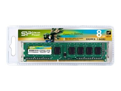 SILICON POWER 8GB PC3-12800U SILICON POWER SP008GBLTU160N02