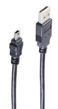 shiverpeaks BASIC-S USB 2.0 Mini Kabel, USB-A - 5 Pol USB-B