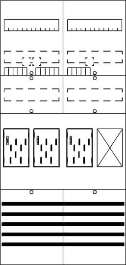 ABB ABB Striebel Zählerfeld 7RE 3Z1R BF27C31 vorverdrahtet m.BKE-I 2CPX054122R9999