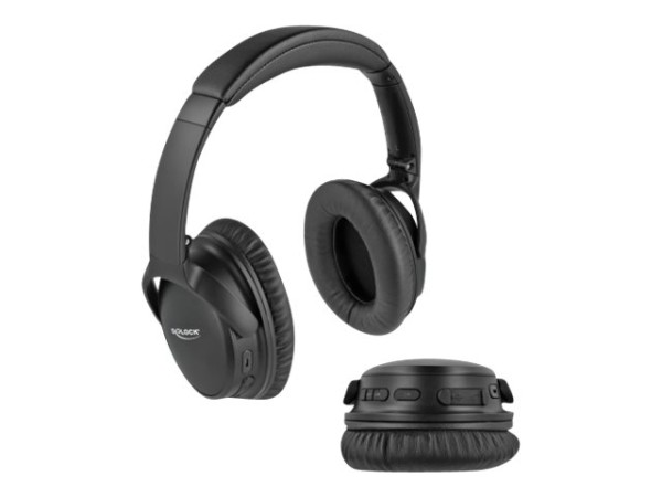 DELOCK DELOCK Bluetooth 5.0 Kopfhörer Over-Ear faltbar mit integriertem Mikrofon und intensivem Bass
