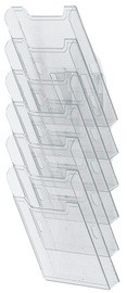 EXACOMPTA Wand-Prospekthalter, A4 hoch, 6 Fächer, harlekin