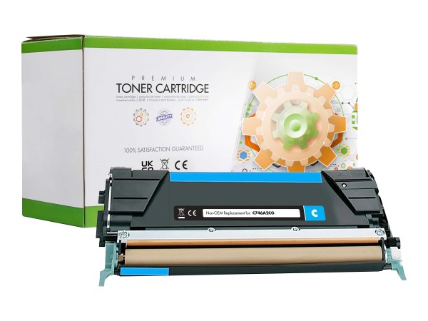 STATIC CONTROL STATIC Toner cartridge compatible with Lexmark C746A1CG cyan remanufactured 7.000 pages