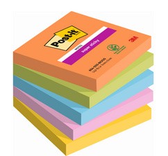 Post-it Haftnotizen Super Sticky Notes, 127 x 76 mm, Boost