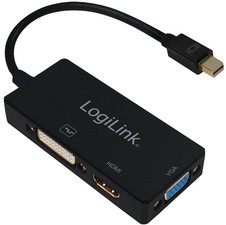 LogiLink 4K Mini DisplayPort auf DVI/HDMI/VGA Adapter