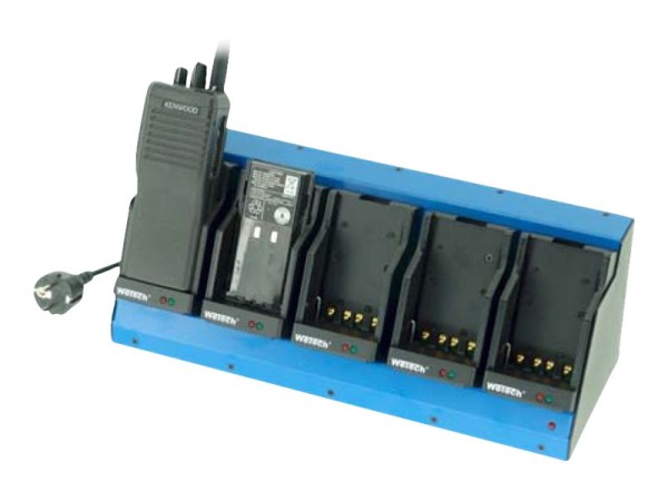 WEMPE ELEKTRONIC WEMPE DC625 Tischlader 5-fach 230VAC fuer KENWOOD Funkgeraet TK-280 TK-380 TK-290 11B Akkus mit ode