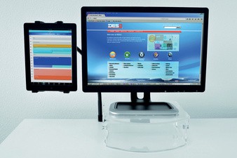 ANDERS + KERN DESQ Tablet-Tischhalterung "FlexTabArm"