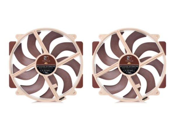 NOCTUA NF-A14x25r G2 PWM Sx2-PP (2er-Pack) 140mm Gehäuselüfter NF-A14X25R G2 PWM SX2-PP