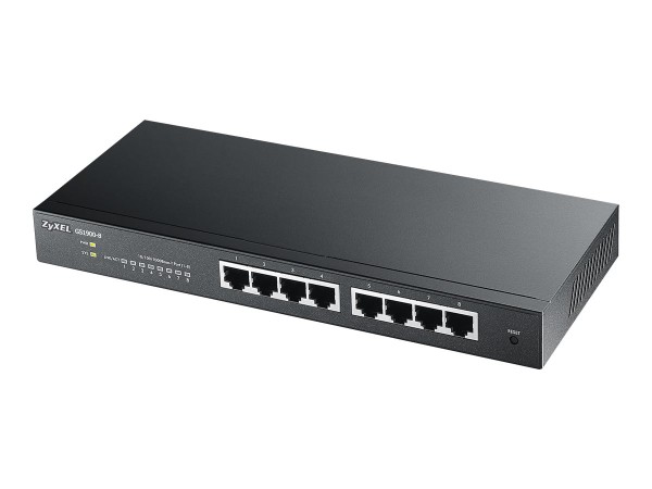 ZYXEL ZYXEL GS1900-8 V2 8 Port GbE L2 Smart Switch Desktop fanless V2
