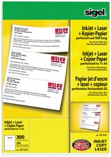 sigel Multifunktionspapier "MultiPrint",A4 perforiert auf A5
