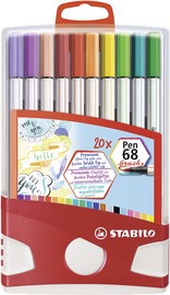 STABILO Pinselstift Pen 68 brush, 20er ColorParade