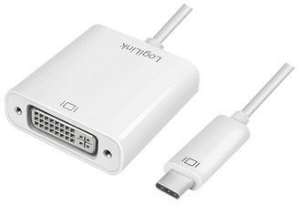 LogiLink USB 3.1 - DVI Adapterkabel, weiß
