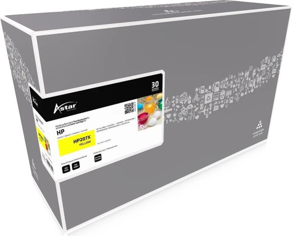ASTAR ASTAR AS20256 ASTAR HP CLJ M255NW TONER YEL HC W2212X / HP207X 2450S. ohne Fuellstands. (AS20256)