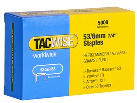 TACWISE Heftklammern 53/6 mm, verzinkt, 2.000 Stück