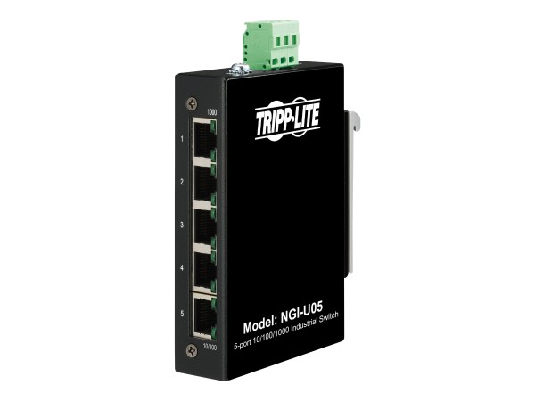 EATON TRIPPLITE 5-Port Unmanaged Industrial Gigabit Ethernet Switch - 10/10 NGI-U05