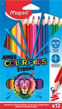 Maped Dreikant-Buntstift JUMBO COLOR'PEPS STRONG, 12er Etui