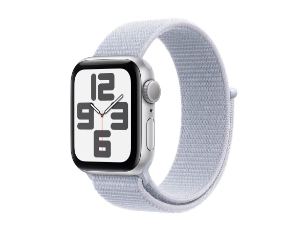 APPLE APPLE Watch SE GPS 40mm Silver Aluminium Case with Blue Cloud Sport Loop