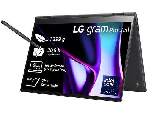 LG gram Pro 40,9cm (16") Ultra 7-155H 16GB 1TB W11 16T90SP-K.AA78G