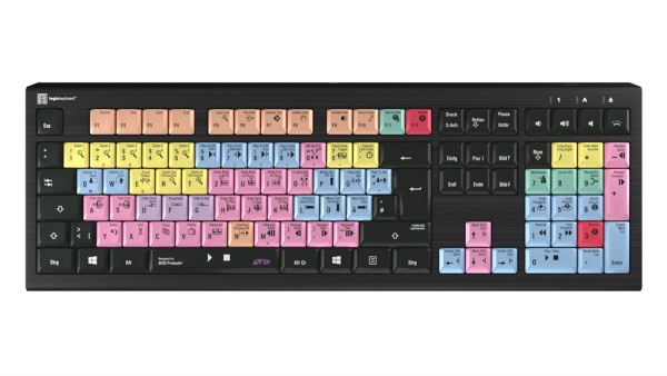 LOGIC-KEYBOARD ASTRA 2 Tastatur USB QWERTZ Englisch Schwarz (LKB-PT-A2PC-DE LKB-PT-A2PC-DE