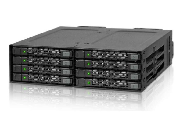 ICY DOCK Backplane IcyDock 8x6,3cm SATAI-III in 1x5,25" SSD/HDD 7mm MB998SP-B