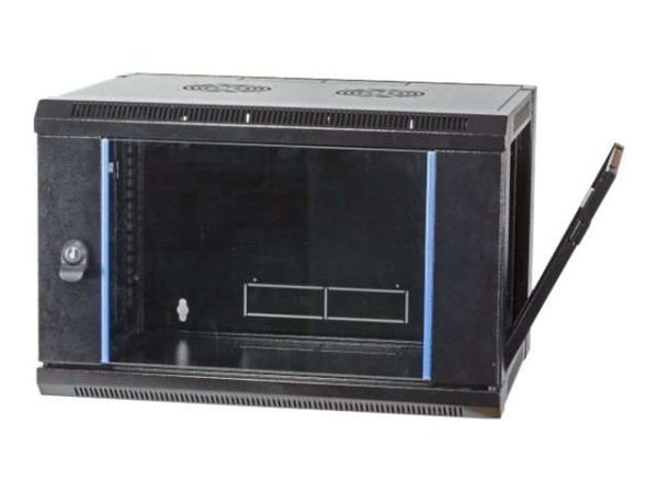 EFB ELEKTRONIK 19" Wandgehäuse Flat Pack 12HE, Tiefe 600 mm, RAL9005 691712FTS.2